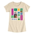 thumbnail image 1 of Moana Live Action - Image Grid - Youth Girls Fitted Short Sleeve T-Shirt, 1 of 4