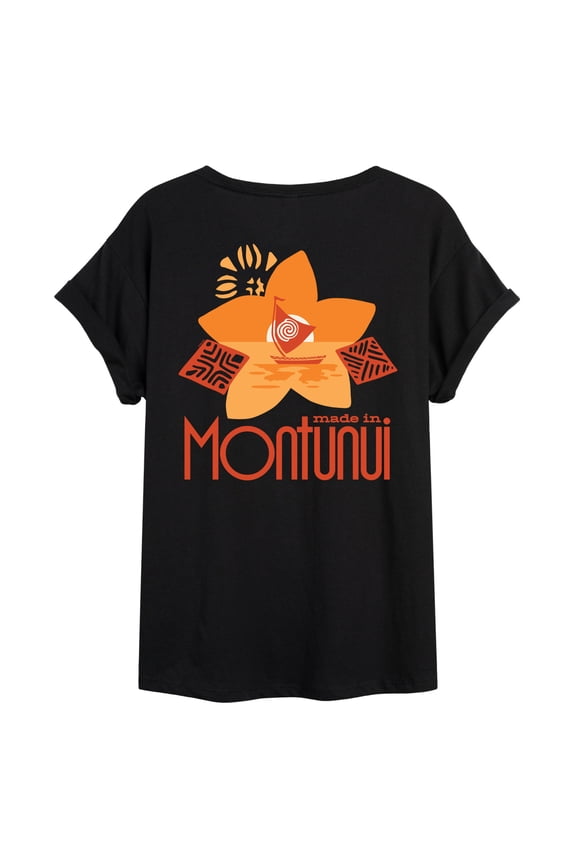Live Action - Made In Montunui - Juniors Oversized Graphic T-Shirt