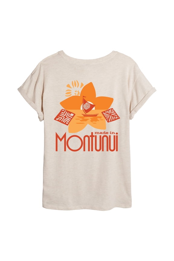Live Action - Made In Montunui - Juniors Oversized Graphic T-Shirt