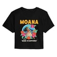 thumbnail image 1 of Moana Live Action - Made In Motunui - Juniors Cropped Graphic T-Shirt, 1 of 4
