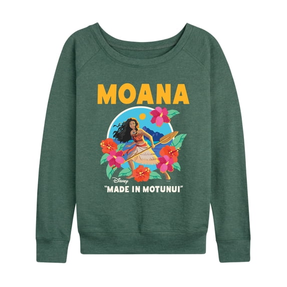 Moana Live Action - Made In Motunui - Women's French Terry Long Sleeve Pullover