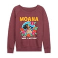 thumbnail image 1 of Moana Live Action - Made In Motunui - Women's French Terry Long Sleeve Pullover, 1 of 4