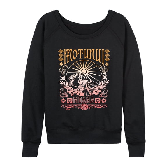 Moana Live Action - Motunui Groovy - Women's French Terry Long Sleeve Pullover