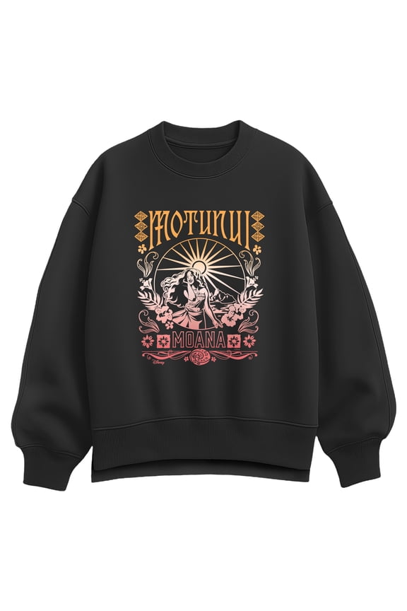 Live Action - Motunui Groovy - Women's Oversized Fleece Crew Sweatshirt