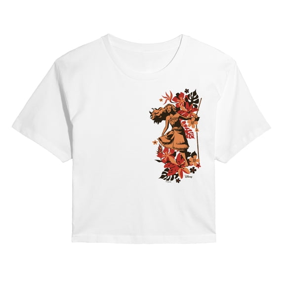 Moana Live Action - Wayfinder - Juniors Cropped Graphic T-Shirt