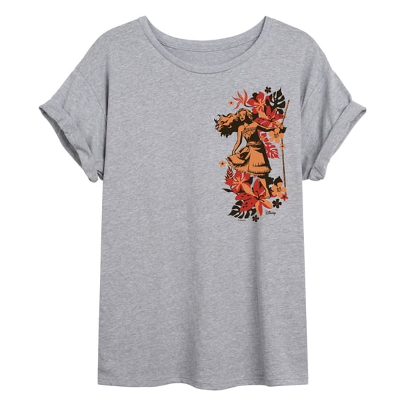 Moana Live Action - Wayfinder - Juniors Oversized Graphic T-Shirt