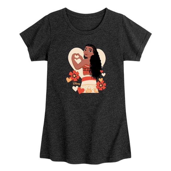 Moana - Love Moana - Toddler Girls Fitted Short Sleeve T-Shirt