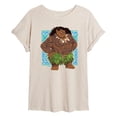 thumbnail image 1 of Moana - Maui Print - Juniors Oversized Graphic T-Shirt, 1 of 4