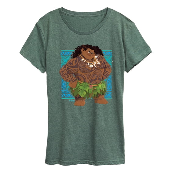 Moana - Maui Print - Women's Short Sleeve Graphic T-Shirt