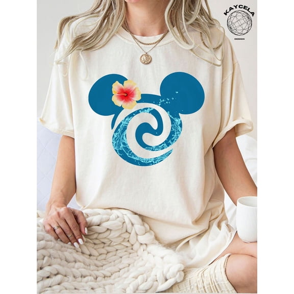 Moana Mickey Ears T-Shirt Comfort Colors, Disney Moana Family Shirts for Woman, Birthday Party