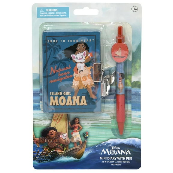 Moana Mini Diary Set w/Pen on Card