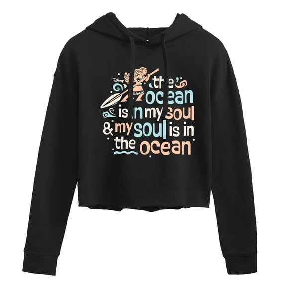 Moana - Ocean In My Soul Cropped Graphic Hoodie