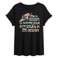 thumbnail image 1 of Moana - Ocean In My Soul - Juniors Oversized Graphic T-Shirt, 1 of 4