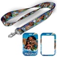 thumbnail image 1 of Moana Princess Themed Lanyard With ID Holder Keychain, 1 of 1
