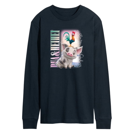 Moana - Pua & Heihei Bootleg - Men's Long Sleeve Graphic T-Shirt