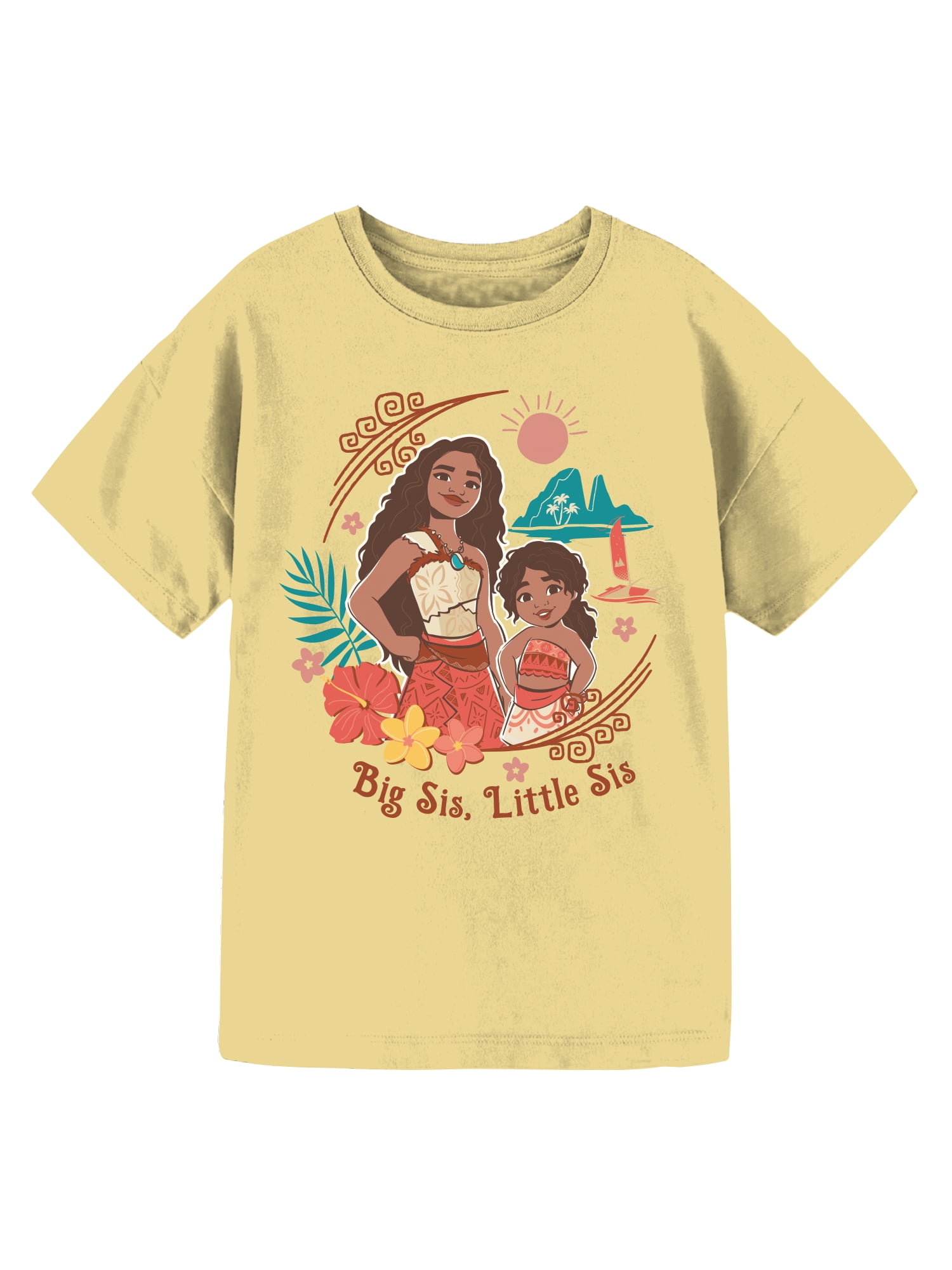 Moana Sisters Love Girls Short Sleeve Graphic T-Shirt, Sizes 4-16