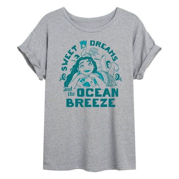Moana - Sweet Dreams Ocean Breeze - Juniors Oversized Graphic T-Shirt