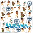 thumbnail image 1 of Moana Tattoos Party Favors Bundle ~ 72 Perforated Individual 2" x 2" Moana Temporary Tattoos for Kids Girls Boys (Moana Party Supplies), 1 of 3