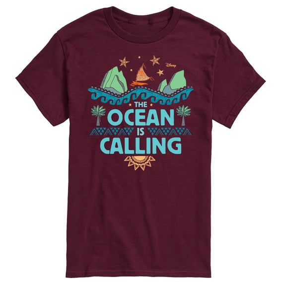 Moana - The Ocean Is Calling - Men's Short Sleeve Graphic T-Shirt