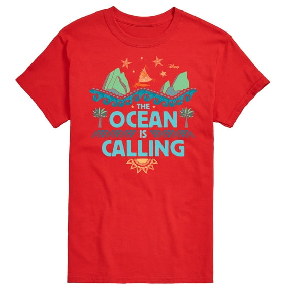 Moana - The Ocean Is Calling - Men's Short Sleeve Graphic T-Shirt