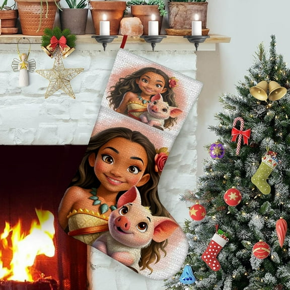 Moana Themed Christmas Socks