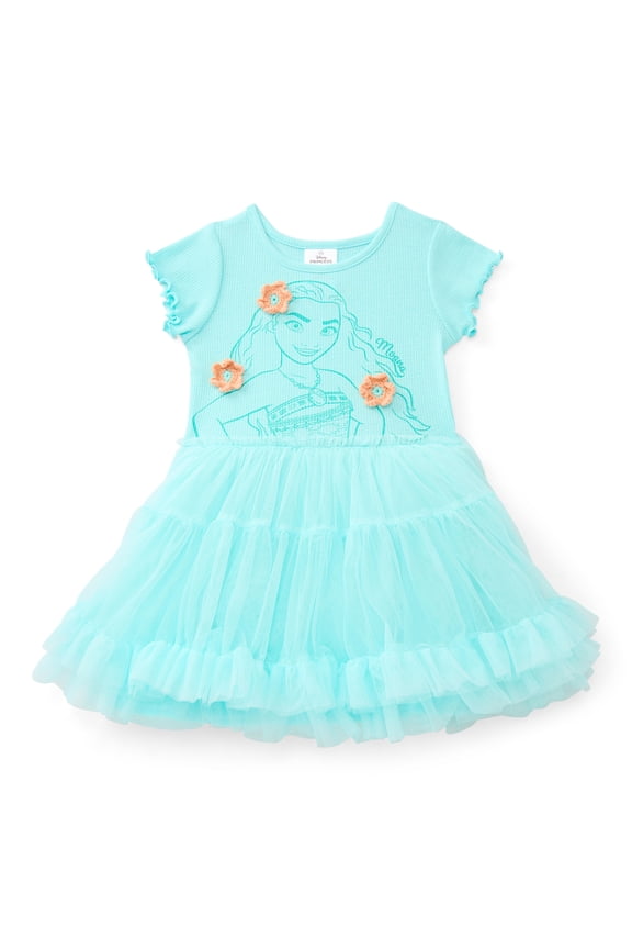 Toddler Girls Graphic Tutu Dress with Short Sleeves, Sizes 12M-5T
