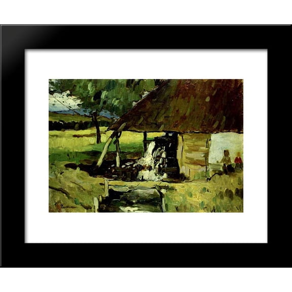 Moara 20x24 Framed Art Print by Stefan Luchian