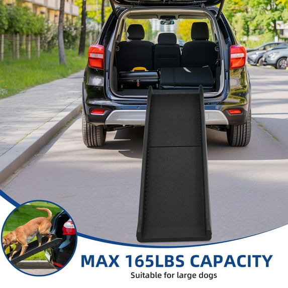 Moasis 61" Plastic Pet Ramp - Black
