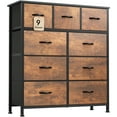 thumbnail image 1 of Moasis Modern Wide Dresser Storage Tower 3-6 Brown Wood Grain, 1 of 5