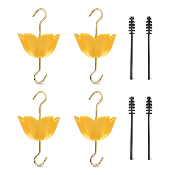 Moat Bird Feeder Accessories for Outdoors with 4 Clean Brushes Easy Use for Garden Yard Umbrella-shape