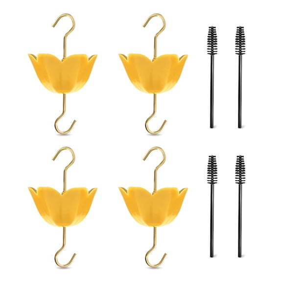 Moat Hanging- Bird Feeder Accessories for Outdoors with 4 Clean Brushes Easy Use for Garden Yard Umbrella-shape