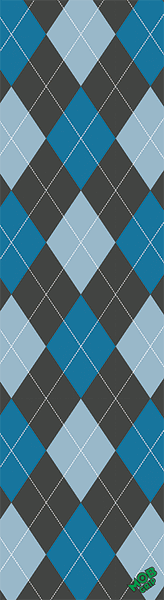 Mob Grip Argyle Blue Grip Sheet 9 x 33 Blue