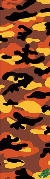 Mob Grip Camo Skateboard Griptape Orange Camo - 9" x 33"