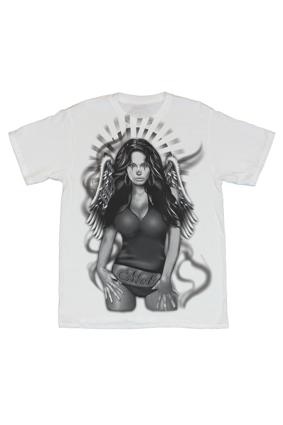 Mens T-Shirt  - Clown Angel Urban Wear Image (Large)