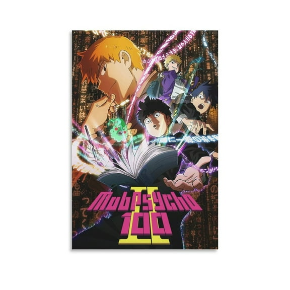 Mob Psycho 100 Anime Poster (27) Print Photo Art Painting Canvas Poster Home Decorative Bedroom Modern Decor Posters Gifts 16x24inch(40x60cm)
