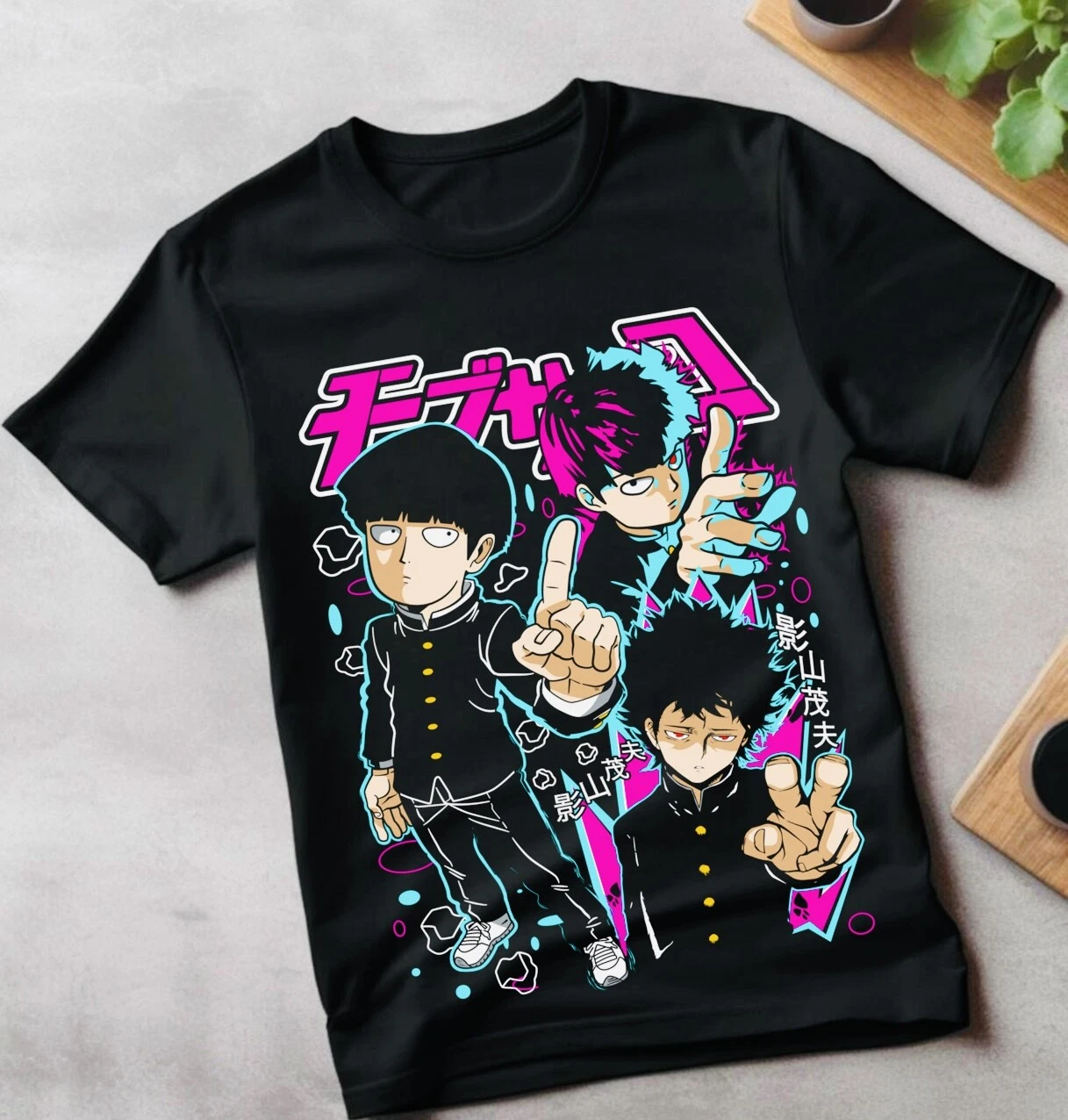 Mob Psycho 100 Cast Anime Manga T-Shirt All-Size Mob Psycho Dimple T ...