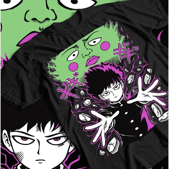 Mob Psycho 100 Cast T-Shirt Anime Manga Mob Psycho Dimple T-Shirt Tee All Size | eBay