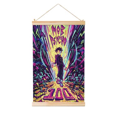 Mob Psycho 100 Anime Scroll Poster – Wall Art Home Decoration