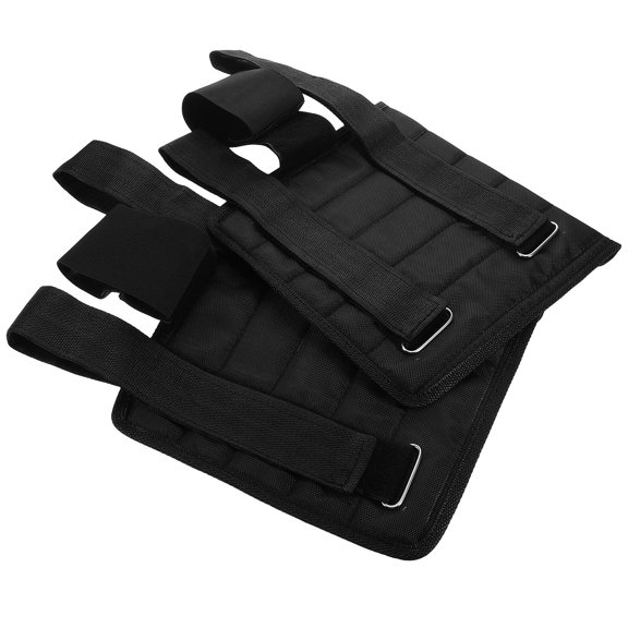 Mobestech 1 Pair Reusable Black Ankle Wraps Adjustable Portable Weights for Running Train