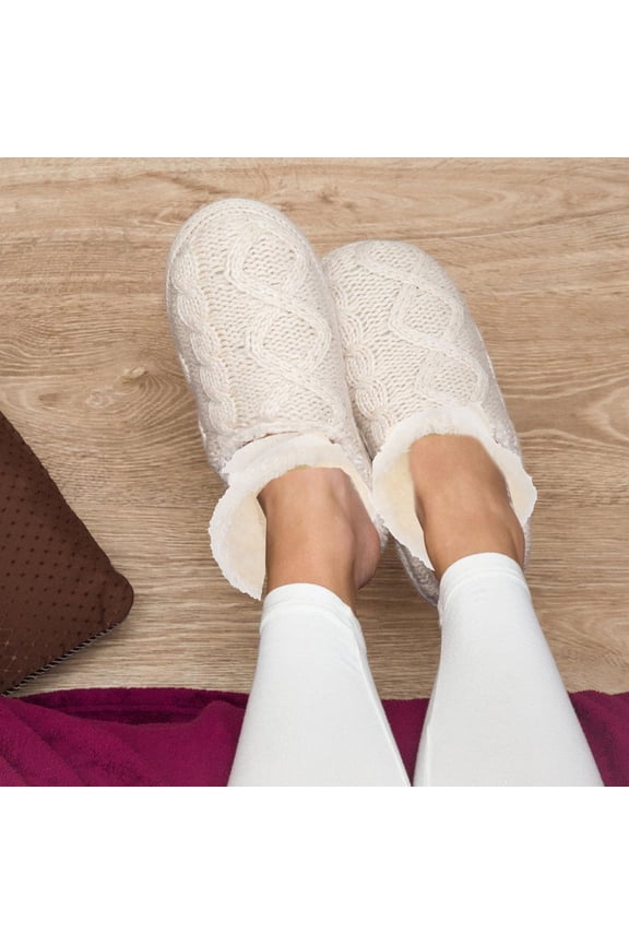 1 Pair Slippers Insoles Shoe Inner Soles Women Light Yellow Plush Cold-proof Cozy