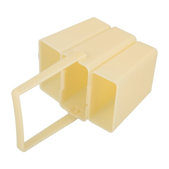 Mobestech 1Set Portable Plastic Brush Washing Bucket with Three Compartments for Painting