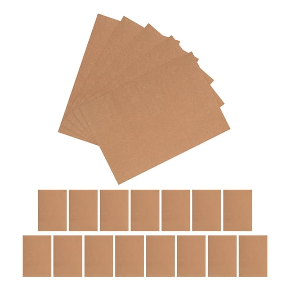 Mobestech 100Pcs Kraft Paperboard Sheets Durable Chipboard for DIY Crafts Book Covers and Office Use