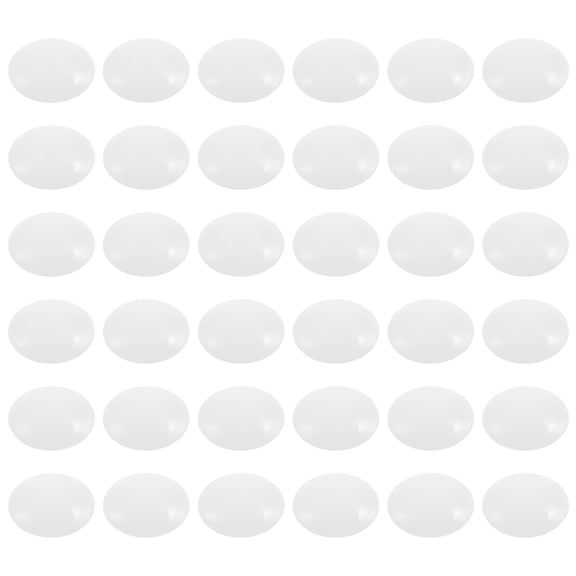 Mobestech 100Pcs White Plastic Blank Buckles for DIY Bag Buttons and Decorative Accessories