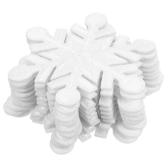 Mobestech Retro Snowflake Cloth Patches for Clothes Fine Workmanship 10Pcs
