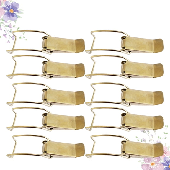 Mobestech 10Pcs Mountaineering Buckles Metal Clip Buckles for Outdoor Activities