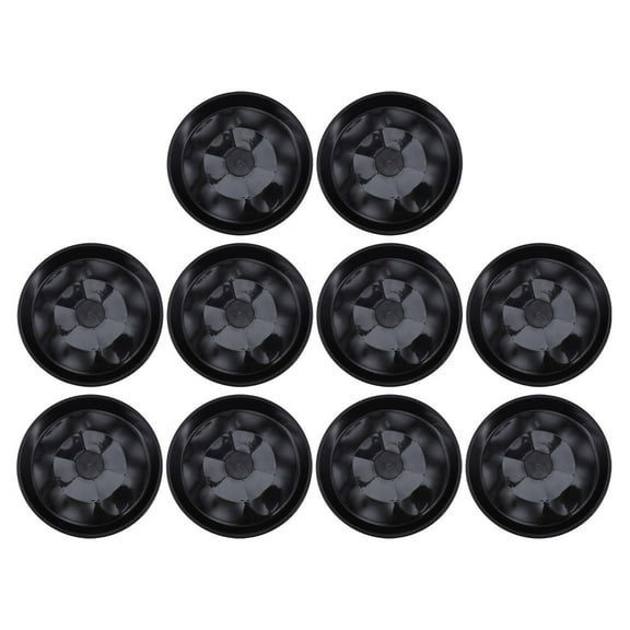 Mobestech Black Plastic Gardening Trays for Home Use Potted Plants 10Pcs
