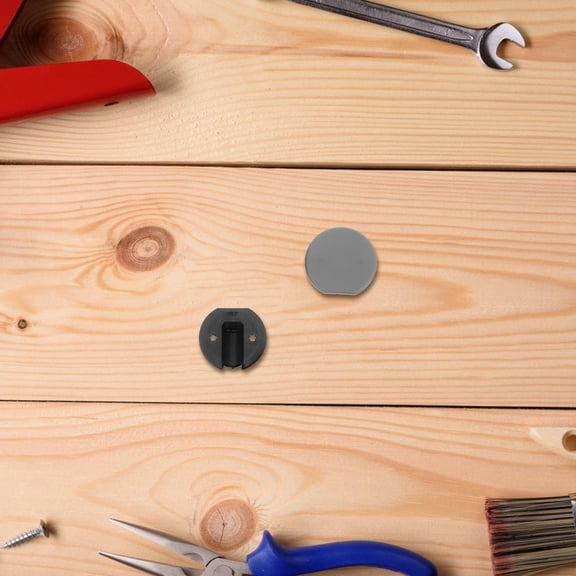 Mobestech 10Sets Small Round Brackets for Wood Shelf Durable Corner Braces with Easy Installation