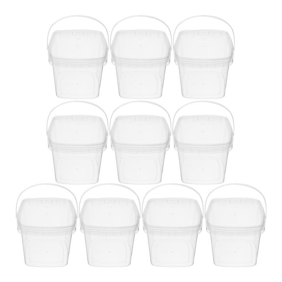 Mobestech 10pcs Ice Cream Pail with Lids for Storage in Kitchen Office or Garage