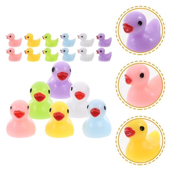 Mobestech 120-Piece Assorted Color Resin Figurines Set for Indoor and Outdoor Decoration