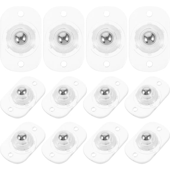 Mobestech 12Pcs Adhesive Mini Caster Wheels for Trash Can Floor Protection Application